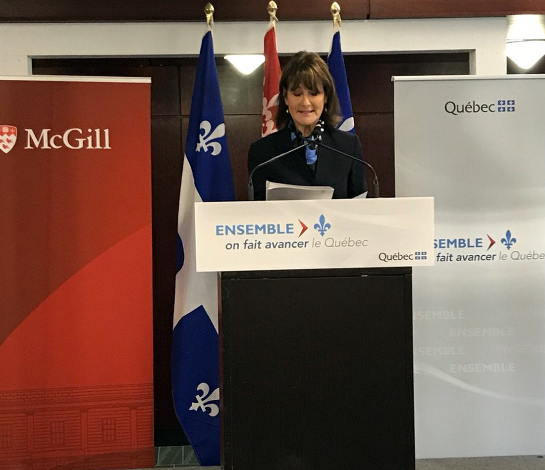 Le gouvernement et l'Université McGill s'unissent pour retenir les jeunes diplômés d'expression anglaise